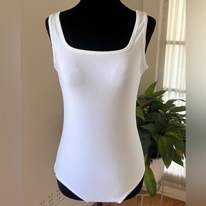 BelleLovin Tank Style White Bodysuit - Size Medium